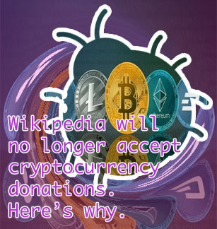 Actually started cryptocurrency donations back